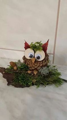 Pinecone Crafts Kids, Cone Crafts, Pine Cone Art, Pine Cone Decorations, Cones Crafts, Owl Crafts, Pine Cone Crafts, Autumn Crafts, Nature Crafts