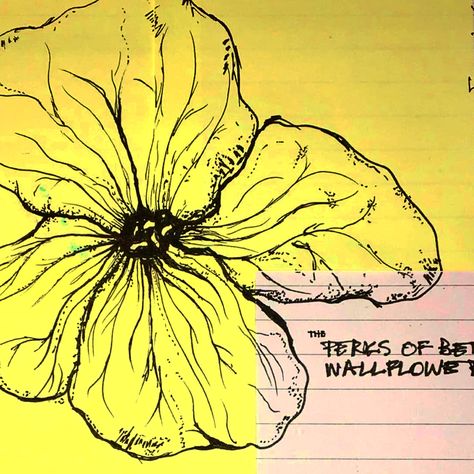 Wallflower Tattoo Design, Perks Of Being A Wallflower Drawing, Wallflower Drawing, Wallflower Tattoo, Perks Of A Wallflower, Wallflower Plant, Paint Book, Perks Of Being A Wallflower, Plant Drawing