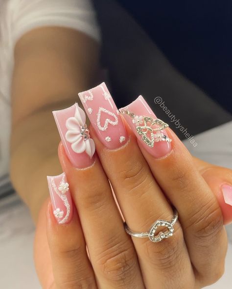 soft girl vibes 🤍 #nails #nailsofinstagram #nailtrends #nails💅 #nailtrends2023 #nailideas #nailinspiration #nailsnailsnails #nailinspo #boujeenails #nailart #nailsoftheday #nailsart #nailsmagazine #purplenails #naildesigns #flowernailart #glamnails #ombrenails #ombrenails💅 #ombrenail #ombrenailart #ombrénails #butterflynails🦋 #frenchtipsnails #butterflynail #sugarnails #heartnails Sugar Nails, Nail Art Ombre, Glam Nails, Flower Nail Art, Butterfly Nail, Heart Nails, Nails Magazine, Purple Nails, Ombre Nails