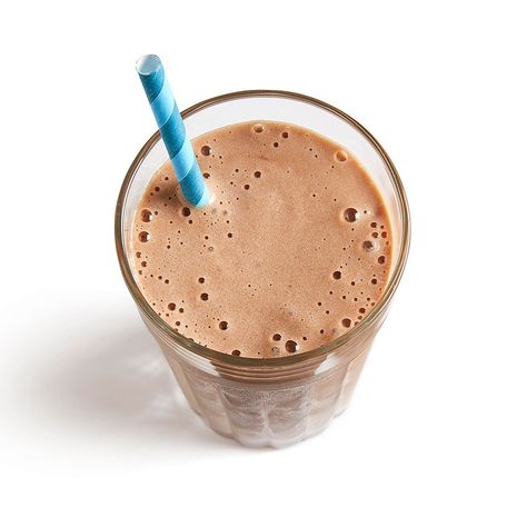 Red lentils give this smoothie a plant-based protein boost. To make this smoothie vegan, try using unsweetened coconut beverage or almond milk in place of the dairy milk. #breakfast #recipe #eatingwell #healthy Simple Smoothies, Banana Protein Smoothie, Blueberry Banana Smoothie, Smoothie Fruit, Almond Smoothie, Protein Smoothies, Protein Smoothie Recipes, Banana Protein, Creamy Smoothies