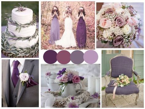 Purple And White Wedding, Lavender Color Palette, Purple Champagne, Mauve Wedding, Wedding Colors Purple, Colors Schemes, Lilac Wedding, Spring Wedding Colors, Summer Wedding Colors