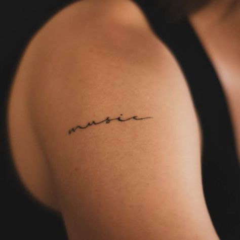 Short Phrase Tattoos, Tattoo Sayings Meaningful Short, Womens Word Tattoos, Motivational Word Tattoos, Women Word Tattoos, Three Word Tattoos, Small Saying Tattoos For Women, Inspirational Word Tattoos For Women, Phrase Tattoos Women