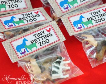 Farm Themed Birthday Party Goodie Bags, Stuffed Animal Petting Zoo, Farm Animal Birthday Party Favors, Petting Zoo Birthday Cake, Zoo Bday Party Ideas, Welcome To The Zoo 2nd Birthday, Barnyard Birthday Party Favors, Farm Goodie Bag Ideas, Petting Zoo Themed Birthday Party