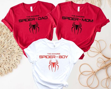 Spiderman 3rd Birthday Shirt, Spiderman Birthday Shirts For Family, Spider Man Decorations Birthday, Spiderman Birthday Shirt, Spider Man Shirt, Spider Family, Spider Shirt, Spiderman Shirt, Spiderman Birthday Party