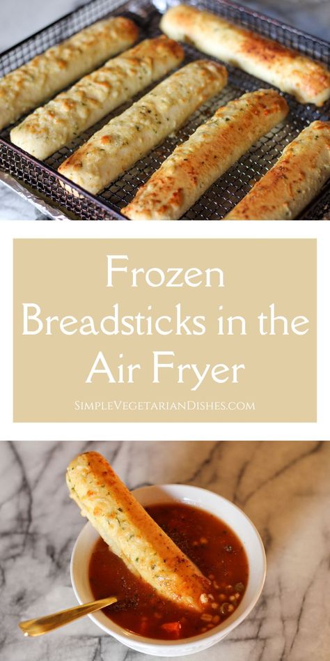 frozen bread sticks in air fryer recipe Garlic Bread Sticks, Frozen Garlic, Frozen Garlic Bread, Kitchen Hack, Can Of Soup, Bread Sticks, Garlic Cheese, Sheet Pan Dinners, Breadsticks