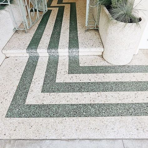 Terrazzo Floor Design + Steps #terrazzo #terrazzodesign #flooring #terrazzoflooring Terrazzo Floor Design, Terrazo Flooring, Terazzo Floor, Terrazzo Bathroom, Terrazzo Floor, Terrazzo Design, Terrazzo Floors, Tiled Floor, Entry Design