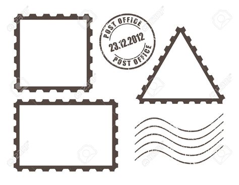 Postal Card Ideas, Stamp Drawing, Postal Card, Office Stamps, Free Postcards, Postcard Stamps, Free Vintage Printables, Post Stamps, Stamp Carving