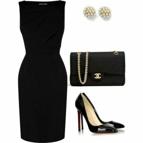 Business Black Dress, Outfit With Heels, Black Dress Classy, Lawyer Outfit, Business Outfits Women, Dress Classy, Classy Work Outfits, Professional Attire, Professional Fashion