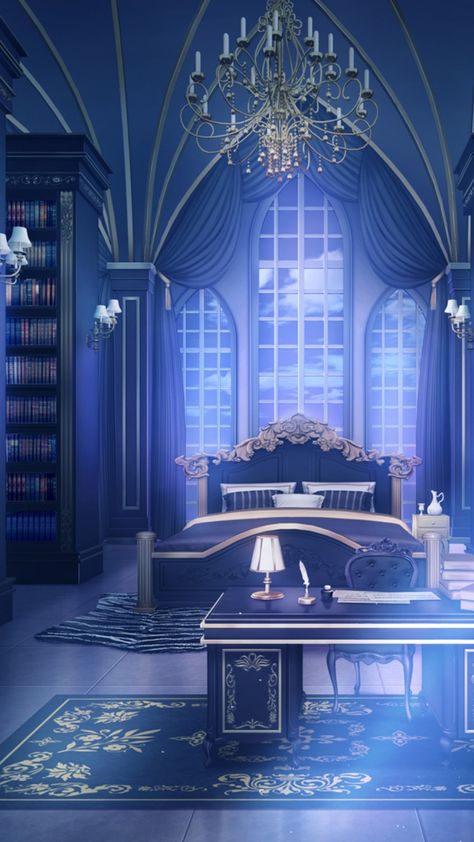 Manhwa Bedroom Background, Anime Castle, Zepeto House Background, Library Drawing, Royal Room, Royal Bedroom, Castle Background, Bedroom Drawing, Episode Backgrounds