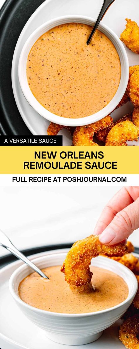 Shrimp Po Boy Sauce, Creole Dressing, Cajun Remoulade Sauce Recipe, Cajun Remoulade Sauce, Shrimp Po Boy Recipe, Remoulade Sauce Recipe, Cake Sauce, Crab Cake Sauce, Pickled Things