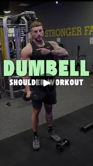 4.2K views · 58 reactions | Save this dumbbell shoulder workout ✅

It goes like this… 

1️⃣ Dumbbell side raises 3 sets 12 reps 

2️⃣ Dumbbell shoulder press 3 sets 12 reps 

3️⃣... | By GeoFitFacebook Dumbbell Shrugs, Dumbbell Shoulder Workout, Side Raises, Dumbbell Upright Row, Dumbbell Shoulder, Dumbbell Shoulder Press, Over 50 Fitness, It Goes Like This, Rear Delt