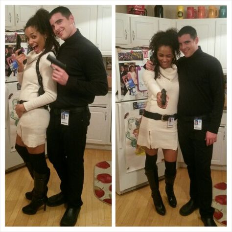 Lana Kane and Archer! Halloween 2014! Lana Archer Costume, Archer Halloween Costume, Lana Kane Archer, Lana Kane Costume, Archer And Lana Costume, Archer And Lana, Lana Kane, Archer Costume, Halloween 2014