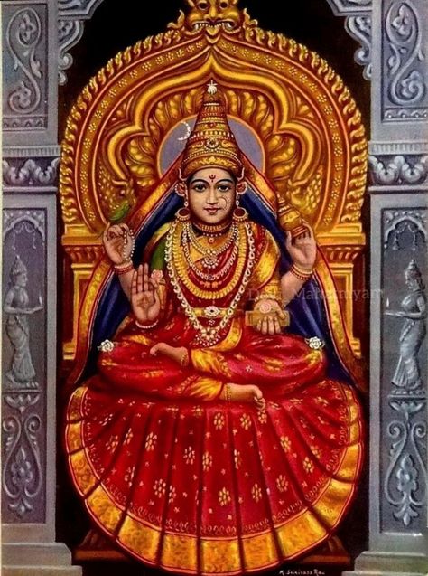 Sringeri Sharadamba, Goddess Reference, Sringeri Jagadguru, Mahadev Parvati, Lord Durga, Mysore Painting, Devi Images Hd, Hindu Rituals, Aadi Shakti