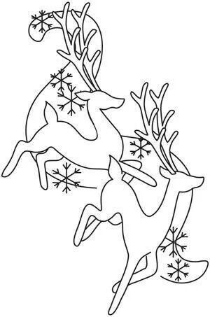 Venados Painted Reindeer, A Coloring Page, Christmas Embroidery Patterns, Urban Threads, Redwork Embroidery, Embroidery Christmas, 자수 디자인, Christmas Drawing, Christmas Quilts