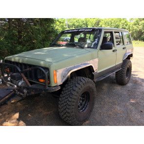 Steel Fender Armor & Flares Full Set - Jeep Cherokee XJ Xj Jeep, Jeep Xj Mods, Jeep Bumpers, Classic Jeeps, Jeep Grill, Wrangler Jeep, Offroad Jeep, Fiat Chrysler Automobiles, Jeep Xj