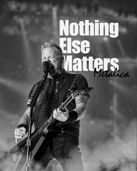 Song by Metallica Design tool: Ps Metallica Design, Metallica Poster, Metallica Tour, Nothing Else Matters, Metallica, Poster Design, Tool Design, Matter, Songs