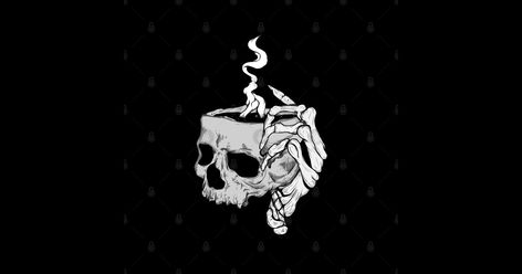 Skeleton hand holding skull coffee - Skull Coffee - Sticker | TeePublic Coffee Skull, Skull And Coffee, Skulls And Coffee Art, Coffee Skeleton, Skeleton Holding Coffee, Skull Drinking Coffee, Coffee Sticker Design, Skull Hand, Skull Clothing