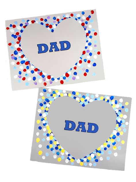 Heart Dad Fingerprint Craft #FathersDay #FathersDaycraft #fingerprintcraft #kids #craft #kidscraft #kidcrafts Fathers Day Card Preschool, Fathers Day Elementary Crafts, Father Day Cards For Kids To Make, Fathersday Crafts Easy, Fathers Day Cards Eyfs, Dad Day Crafts For Kids, Dad Crafts Preschool, Father Day Crafts For Toddlers, Fathersday Kids Craft Ideas