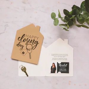 Closing Day Real Estate, Happy Closing Day, Realtor Cards, Real Estate Closing Gifts, Closing Day, Real Estate Agent Marketing, Real Estate Gifts, Real Estate Signs, Real Estate Office