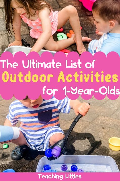 Outdoor Games For Toddlers, Outdoor Games To Play, Activities For One Year Olds, Babysitting Activities, 1 Year Baby, Backyard Activities, Family Bonding Activities, Fun Outdoor Games, Fun Outdoor Activities