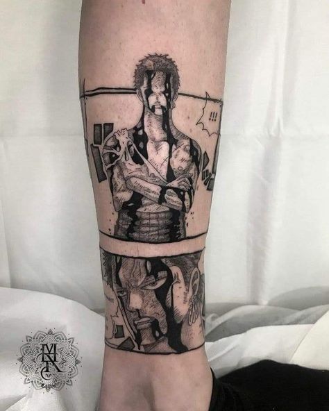 Zoro Tattoo Ideas, Zoro Tattoo, Tato Naruto, Nerdy Tattoos, Simple Tattoos For Guys, Minimal Tattoo Design, Zoro Roronoa, Manga Tattoo, One Piece Tattoos