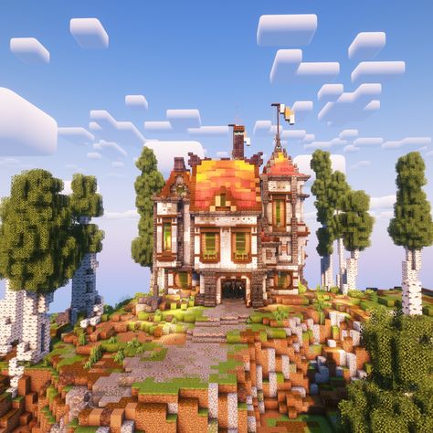 Sun Castle, Sun Kingdom, My Map, Sun House, Minecraft Castle, Minecraft City, Minecraft Inspo, Minecraft Decorations, Minecraft Blueprints