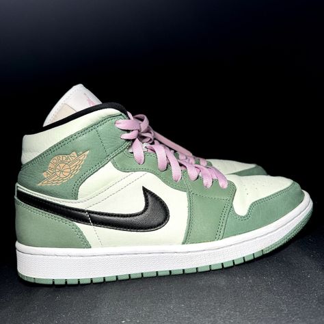 Size 9.5 Womens 100% Authentic Check pictures for condition Ships within 24 hours of purchase Delivered to your doorstep in 2-5 business days Air Jordan 1 Mid Se, Nike Air Jordan 1 Mid, Womens Jordans, Nike Air Jordan 1, Air Jordan 1 Mid, Jordan 1 Mid, Air Jordan 1, Nike Air Jordan, Jordan Shoes