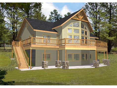 The Dexter Cabin Mountain Home has 3 bedrooms, 2 full baths and 1 half bath. See amenities for Plan 088D-0345. Bungalow Style House, Bungalow Style House Plans, Mountain House Plans, Lake House Plans, House Plans And More, Bungalow House Plans, Bungalow Design, Bungalow Style, Contemporary Style Homes