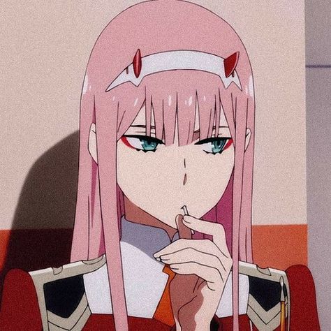 Zero Two, An Anime, Pink Hair, Anime Character, Green, Hair, Anime, Pink, Blue