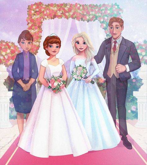 An Artist Imagines Disney Parents Sharing Their Daughters’ Big Days Disney Parents, Disney Princess Facts, Two Princess, Disney Bride, All Disney Princesses, Karakter Disney, Modern Disney, Disney Princess Pictures, Disney Descendants