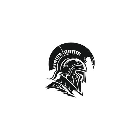 Spartan warrior symbol, coat of arms. Spartan military helmet logo, Spartan Greek gladiator helmet logo icon illustration. Greek Gladiator, Warrior Symbols, Military Helmet, Spartan Logo, Gladiator Helmet, Roman Warriors, Helmet Logo, Spartan Helmet, Spartan Warrior