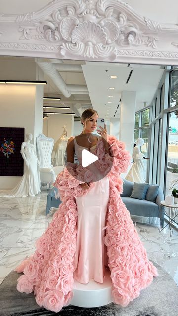 ICONIC BRIDE on Instagram: "ICONIC!! 💕 Breathtaking Fitted pink dress with a stunning roses cape by our exclusive designer Nicole + Felicia Couture. This pink dress and cape are available in white for our Iconic Brides in Dallas, Texas.

BE THE NEXT ICON!… Find your wedding dress and become and #IconicBride. Book Now! 🤍💕

#iconicbridedallas #iconicBride #iconic #DallasBridal #bridal #fashion #weddingplanner #dallas #bridaldress #texas #weddingdress #wedding #weddingday #weddinggown #weddingphotography #texasbride #dresses #weddingfashion #weddinginspiration #Weddingideas #luxurylifestyle #luxury #luxurywedding #bridetobe #coutureweddingdress #weddings" Iconic Brides, Nicole Felicia Couture, Nicole Felicia, Wedding Dress Couture, Bridal Fashion, Dallas Texas, Luxury Wedding, Wedding Styles, Pink Dress