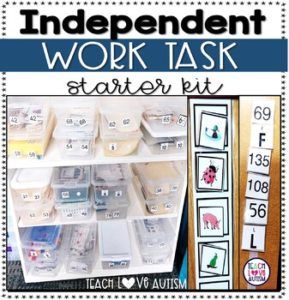 Task Bins, Special Education Classroom Setup, Independent Work Tasks, Work Binder, Independent Work Stations, Work Bins, Life Skills Class, Task Analysis, Visual Schedules