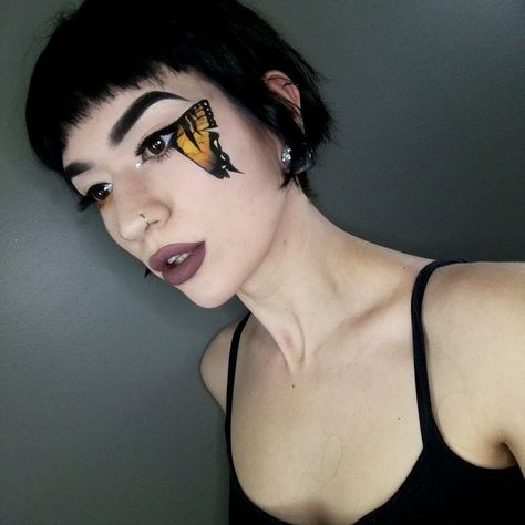 Paramore Inspired Makeup, Paramore Makeup, Emo Makeup, Paramore, Pretty Makeup, Pretty Face, Makeup Inspiration, Nose Ring, Makeup