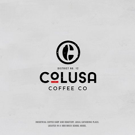 Industrial Coffee Shop, Coffee Bean Logo, Coffee Shop Logo Design, Surf Logo, Logo Colors, Graphic Design Ideas, House Logo Design, Coffee Shop Logo, Flat Ui