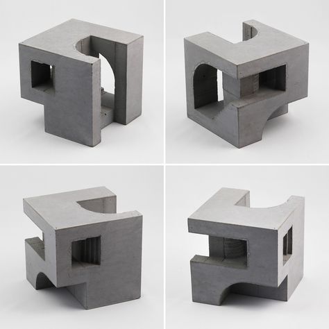 Cubic Geometry SIX : 21 on Behance Cubic Geometry, Cube Architecture, Cubes Architecture, Conceptual Model Architecture, Form Architecture, Concept Models Architecture, Concrete Architecture, Architectural Sculpture, Geometric Sculpture