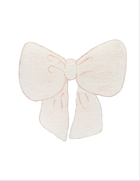 hand painted pink bow Bow Painting, Small Drawings, January 2024, White Bow, Personal Project, Pink Bow, Painting Ideas, Art Ideas, Acrylic Painting