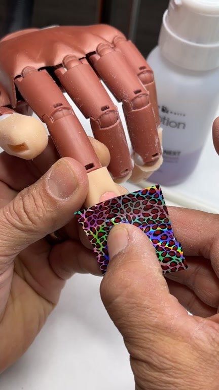 Young Nails Inc on Instagram: “How to do foil transfer smile lines” Nail Art Foil Transfer, Smile Lines, Young Nails, Foil Nails, Nails Inc, Acrylic Nails, Foil, How To Apply, Paint