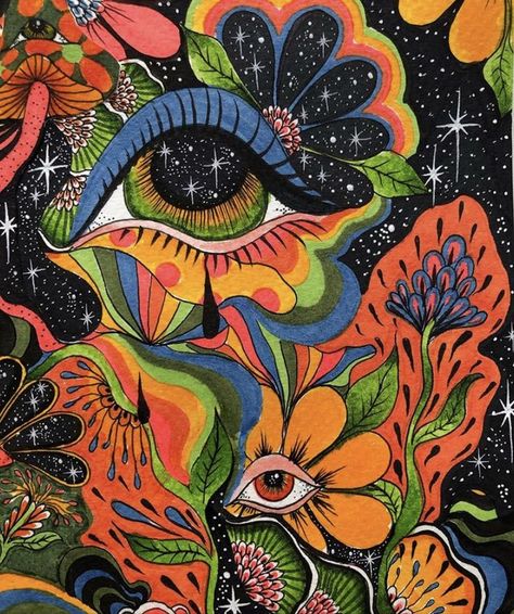 Pin by carmela on design | Hippie painting, Psychedelic artwork, Psychedelic drawings Trippy Painting Background Ideas, Psychadelic Art Drawing, Physedelic Art Aesthetic, Cool Painted Doors Bedroom, Trippy Aesthetic Drawings, Hippy Artwork, Physchedelic Art, Phycedelic Art Hippie, Weirdcore Painting