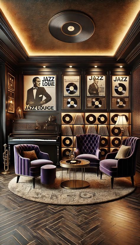 21 Jaw-Dropping Man Cave Decor Ideas You Must See to Believe! 🕶️🎱 Dark Music Room, Sophisticated Man Cave, Man Cave Decor Ideas, Small Man Cave Ideas, Dark Wood Paneling, Bar Lounge Room, Speakeasy Decor, Cave Design, Sophisticated Man