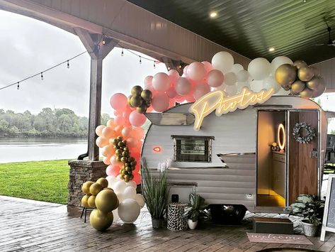 Photo Booth Camper, Mobile Cocktail Bar, Photo Booth Business, Drone Videography, Vintage Camper Remodel, Vintage Photo Booths, Engagement Events, Still Picture, Photo Guest Book