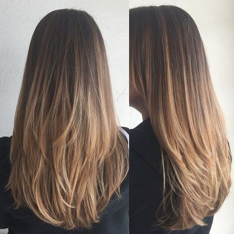 Hair With Highlights, Frontal Hairstyles, Long Layered Haircuts, Haircuts Straight Hair, Brown Highlights, Brown Blonde Hair, Ombre Hair Color, Long Blonde, Long Layered Hair