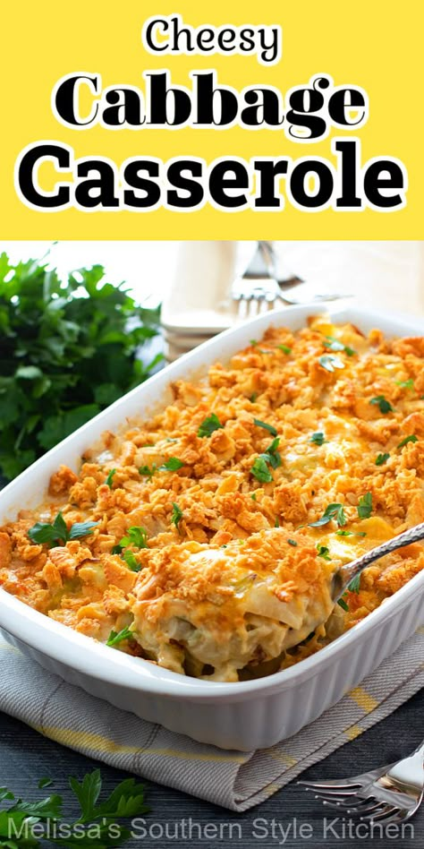 Low Carb Cabbage Casserole, Brenda Gantt Cabbage Casserole, Cheesy Cabbage Casserole, Cooked Cabbage Recipes, Cheesy Cabbage, Cabbage Casserole Recipe, Easy Cabbage Recipes, Yummy Bowl, Cabbage Recipes Healthy