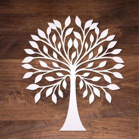 Tree Template, Tree Stencil, Tree Templates, Metal Tree Wall Art, Stencil Patterns, Wooden Tree, Tree Svg, Metal Tree, Tree Silhouette