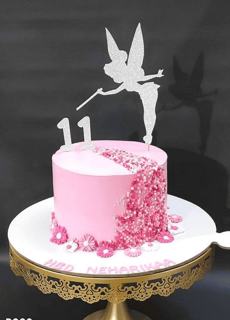 Tinkerbell Cake Design Images (Tinkerbell Birthday Cake Ideas) Tinker Bell Birthday Cake, Cake Designs For Girls Kids, Tinkerbell Cake Design, Fairy Birthday Cake Ideas, Fairy Cakes For Girls Birthday, Female Birthday Cake, Tinkerbell Birthday Cakes, Cake Design Images, Fairy Birthday Cake