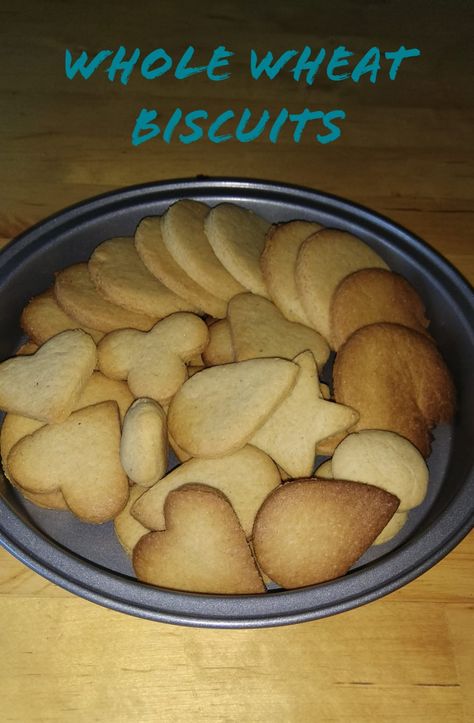 Atta Biscuits Recipe, Whole Wheat Biscuits, Healthy Biscuits, Wheat Biscuits, Orange Bundt Cake, Cardamom Powder, Basic Recipes, Biscuit Recipe, Whole Wheat