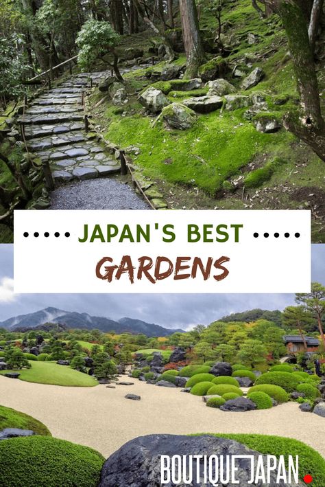 Japanese gardens are renowned for their understated, sophisticated elegance. We've put together a list of Japan's best gardens to visit during your trip. Gardens In Japan, Japan Gardens, Japan Places, Kyoto Garden, Tibet Travel, Japan Travel Destinations, Japan Tourism, Japanese Garden Landscape, Zen Gardens