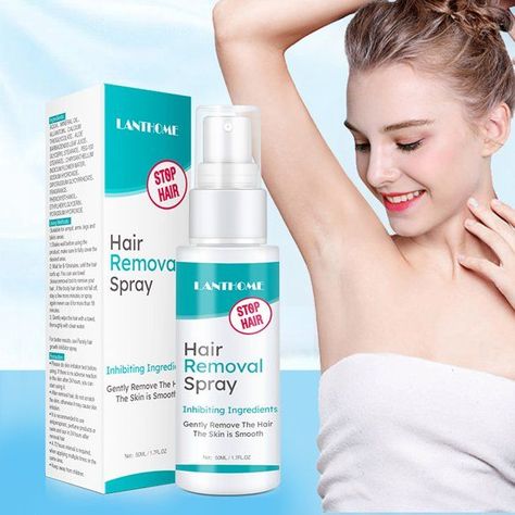 Hair removal spray suitable for any skin type. Hair Growth Inhibitor, Hair Removal Spray, Natural Hair Removal, Depilatory Cream, Painless Hair Removal, Cream Hair, Cheap Hair Products, Body Hair Removal, Hair Removal Cream