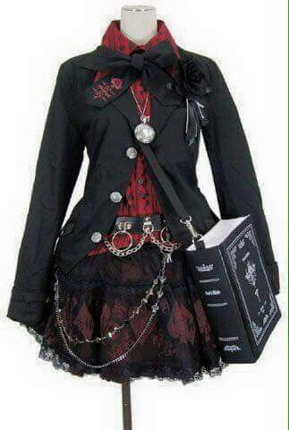 Bookbag Áo Blu, Goth Clothing, Old Fashion Dresses, Idee Cosplay, Gothic Clothing, Gothic Outfits, Kawaii Clothes, 가을 패션, 여자 패션