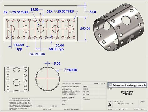 Sheet Metal Drawing, Solidworks Tutorial, Solid Works, Cad Library, Mechanical Engineering Design, Metal Bending, Cad Cam, Autocad Drawing, Cad Drawing